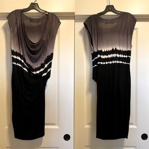 Religion drape neck tie-dye knit Dress size small